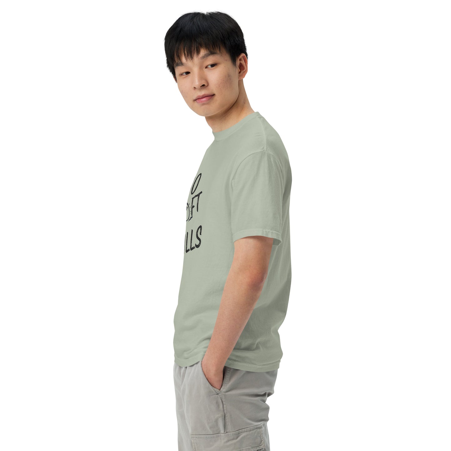 No Soft Balls- Unisex garment-dyed heavyweight t-shirt