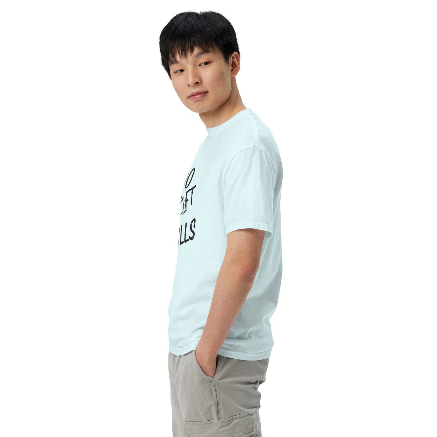 No Soft Balls- Unisex garment-dyed heavyweight t-shirt